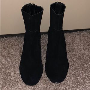 Black Suede Booties